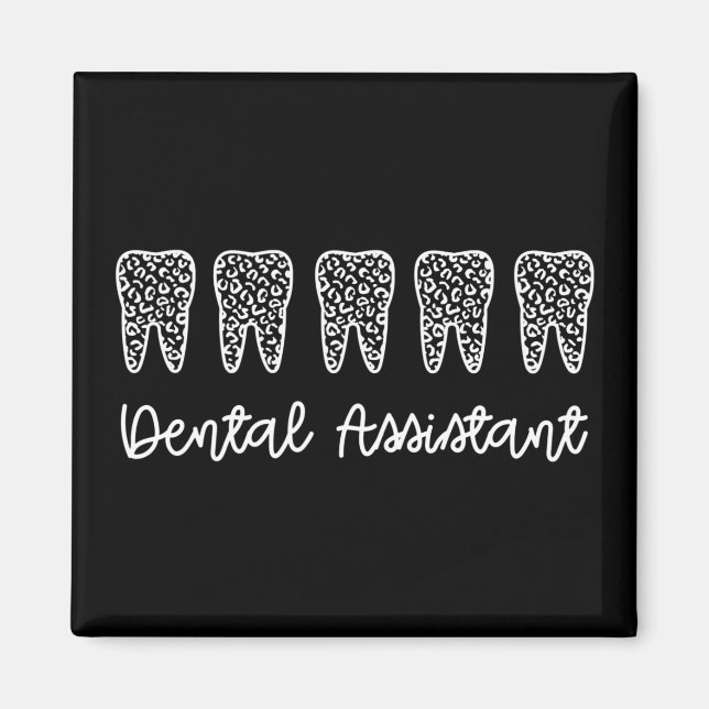 Imã Assistente dentário | Presentes para Dentista Assi (Frente)