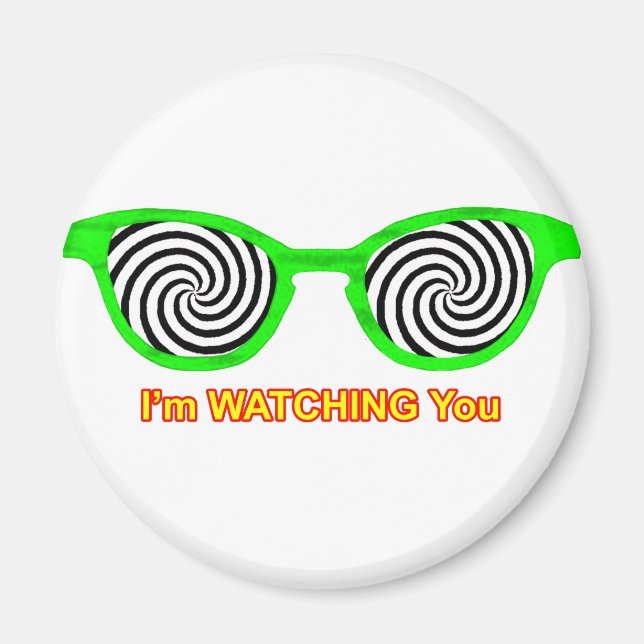 Imã Assistindo Hypnotize Óculos De Sol Escarem Verde O (Frente)