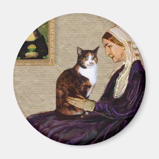 Imã Assobiadores Mãe - Gato Calico