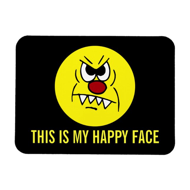 Ímã Assustador do rosto (Horizontal)