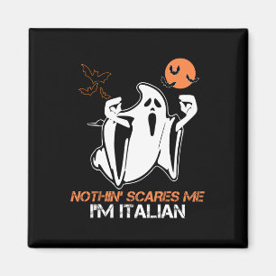 Imã Assuste-me Roupa de Fantasma de Halloween Italiano