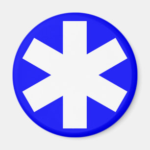 Imã Asterisco - azul