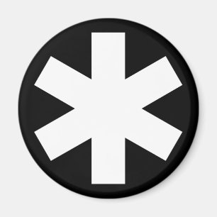 Imã Asterisco - preto