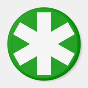 Imã Asterisco - verde