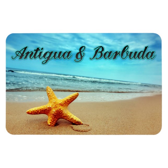 Ímã Astrado de Antígua e Barbuda (Horizontal)