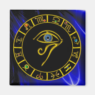 Imã ASTRAL HORUS EYE,BLUE TALISMAN Astrology Chart