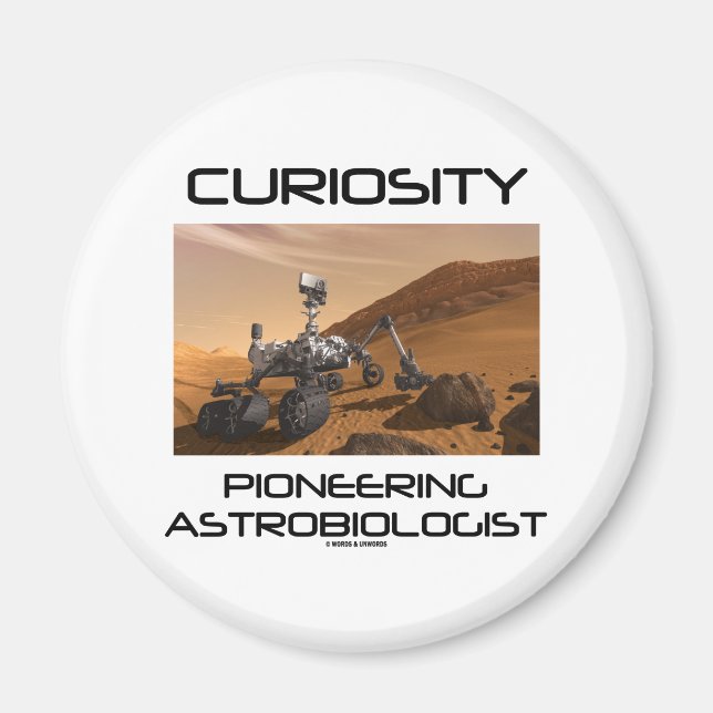 Imã Astrobiólogo pioneiro da curiosidade (Mars Rover) (Frente)