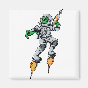 Imã Astronaut Alien Sci-Fi Space Ufo