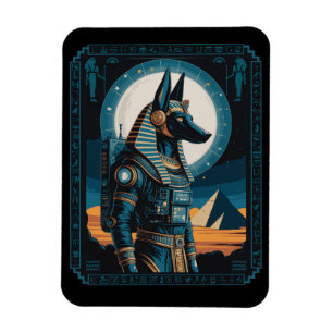 Ímã Astronauta Anubis - Guardião Cósmico da Afterlif