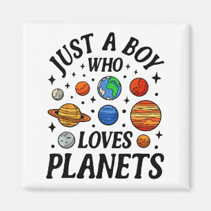 Imã Astronauta Apenas um Menino que Ama Planetas Siste