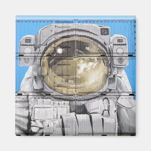 Imã Astronauta Arte Urbana Muro do Astronauta