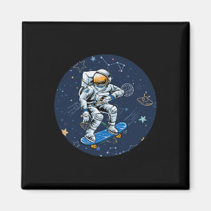 Imã Astronauta Astronomia Espaço Exterior Patins Patin