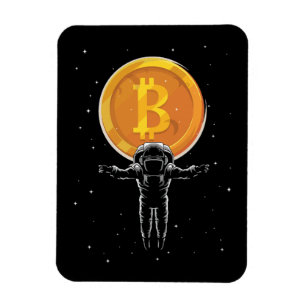 Ímã Astronauta Bitmoeda à Lua - Bitmoney Crypto