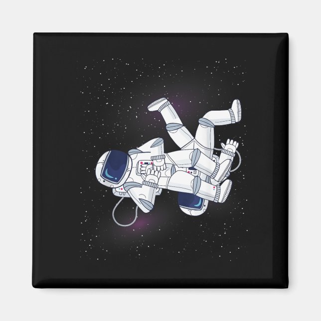 Imã Astronauta BJJ JiuJitsu Brasileiro Espaço Sideral (Frente)