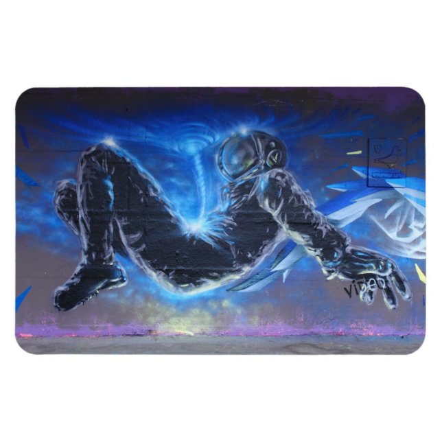 Ímã Astronauta de grafite (Horizontal)