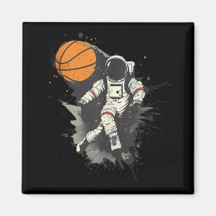 Imã Astronauta De Trabalho de arte De Basquete Pl