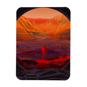 Ímã Astronauta Em Marte