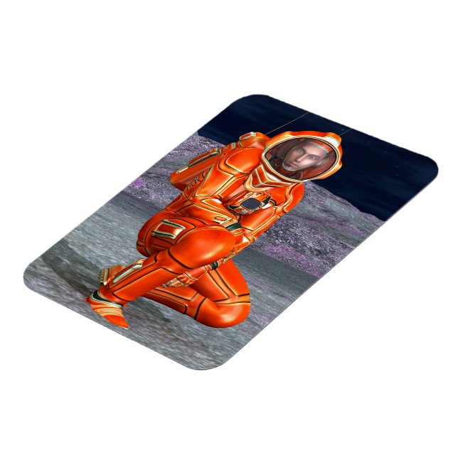 Ímã Astronauta Explorador de Marte em Planeta Alien (Left Side)