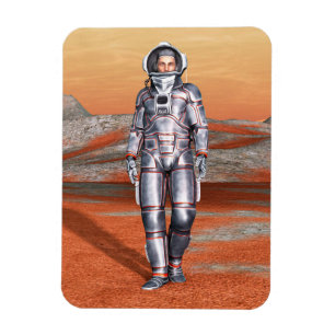 Ímã Astronauta Mars Space Explorer no Planeta de Alien