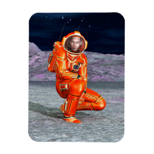 Ímã Astronauta Mars Space Explorer no Planeta de Alien