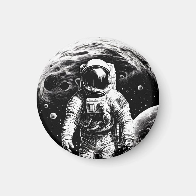 Imã Astronauta no espaço (Frente)