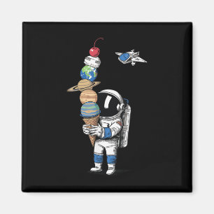 Imã Astronauta Planetas Espaciais Meninos Sorvetes Men
