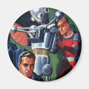 Imã Astronautas de Ficção Científica Vintage consertan
