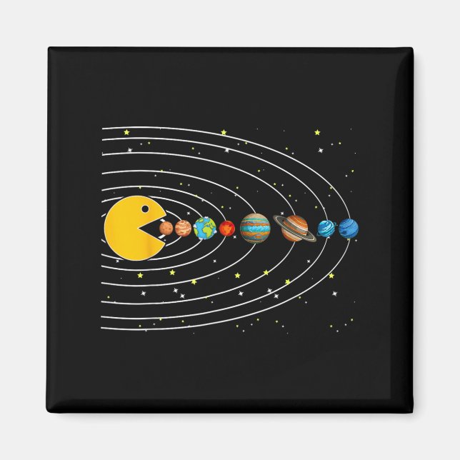Imã Astronautas Divertidos do Sistema Solar Vídeo do E (Frente)