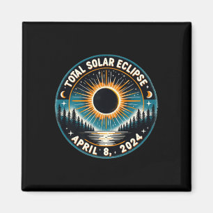 Imã Astronomia Solar Eclipse Vintage 2024 Eclipse Sola