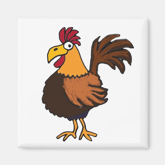 Imã AT- Funky Rooster Magnet (Frente)