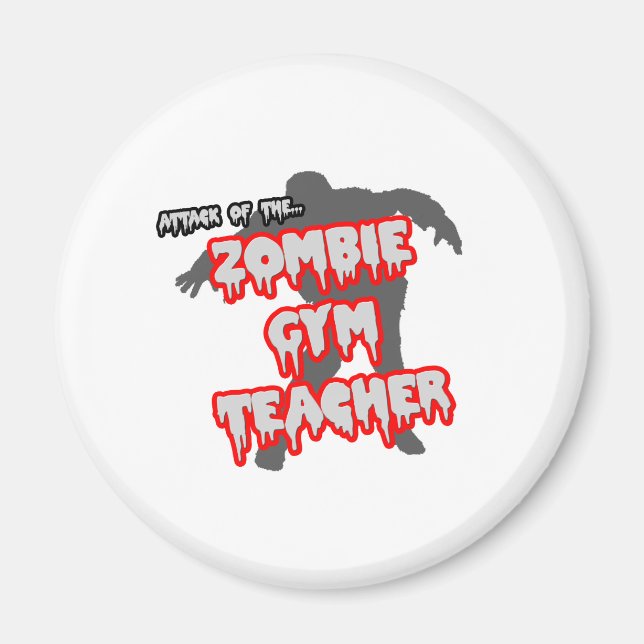 Imã Ataque do professor de ginástica Zombie (Frente)