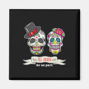 Imã Até à morte Câncer Caveira Noiva &amp; Groom