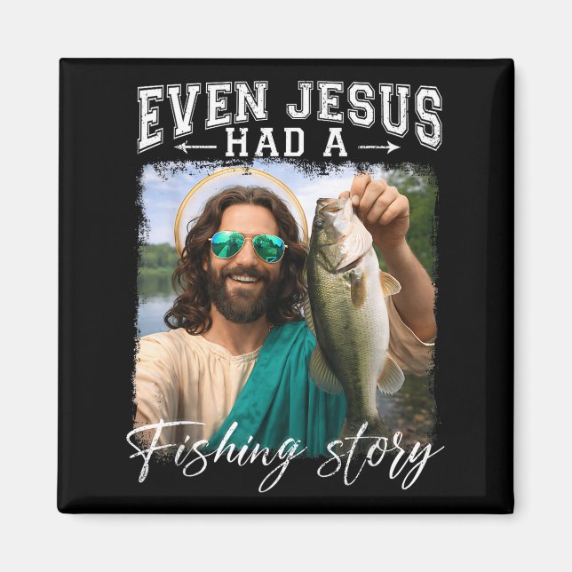 Imã Até Jesus tinha uma história de pesca funnyfishing (Frente)