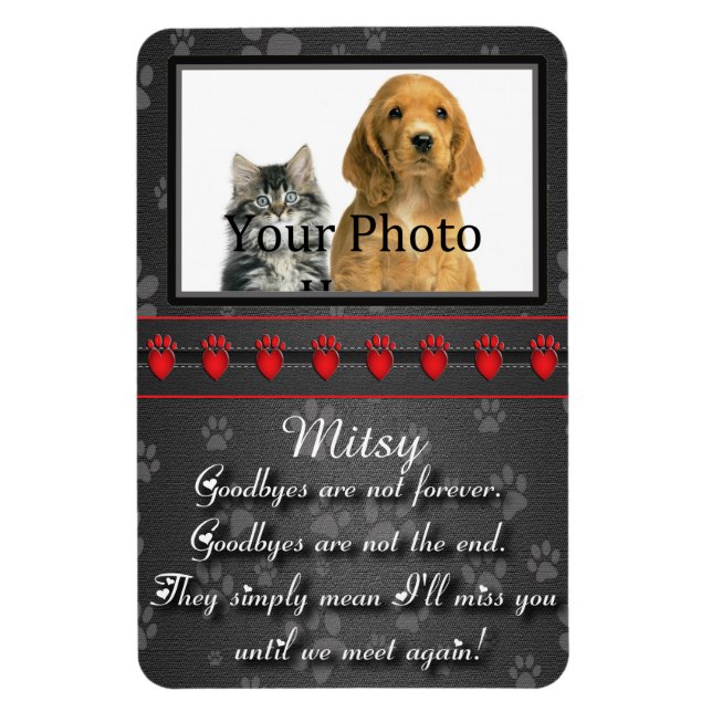 Ímã Até nos encontrarmos novamente Memorial para Gato  (Vertical)