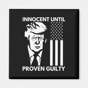 Imã Até Proven Guilty Trump Mugshot 2024 Bandeira Dos