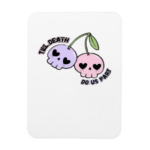 Ímã Até que a Morte Nos Separe - Desenho Fofo de Cavei