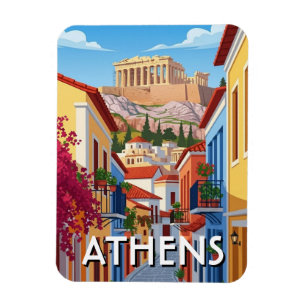 Ímã Atenas Grécia Plaka Viagem
