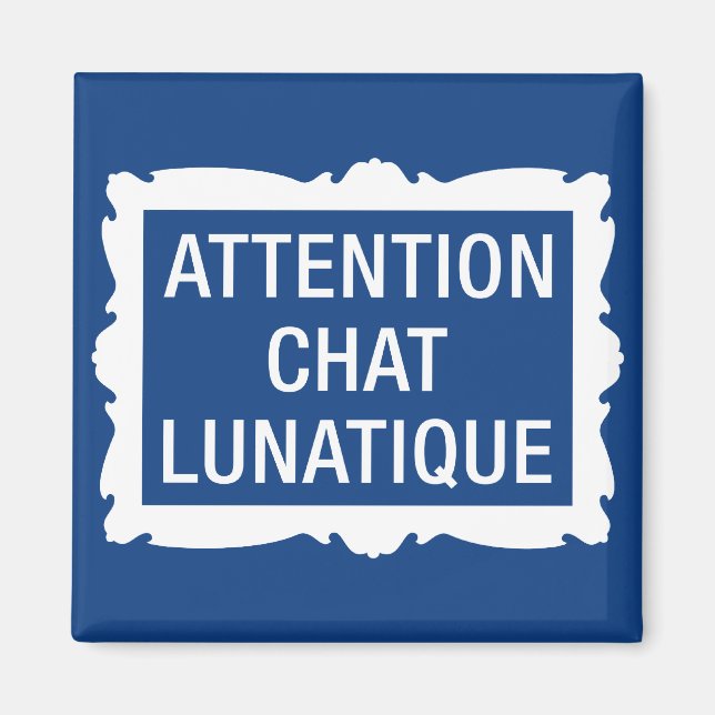 Imã Atenção Chat Lunatique (Frente)