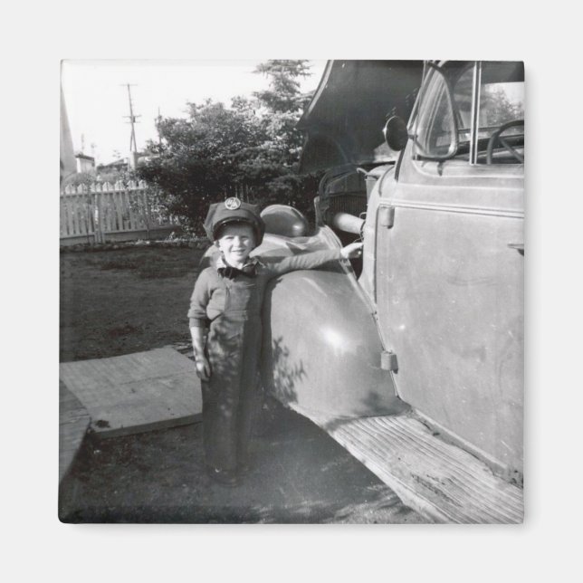 Imã Atendedor de Estação de Gás Retroativa de 1950 (Frente)