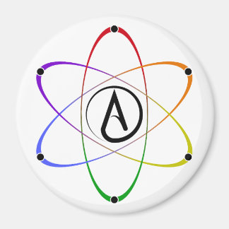 Imã Atheist Atom Symbol Rainbow
