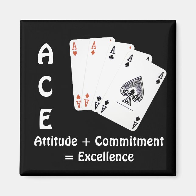 Imã Atitude ACE + Compromisso = Excelência (Frente)