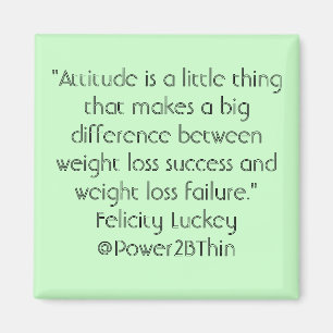 Imã Atitude da perda de peso