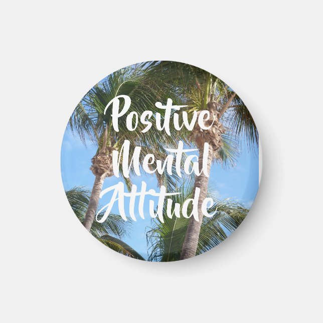 Imã Atitude Mental Positiva da Praia da Cotação Inspir (Frente)