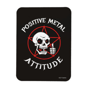 Ímã Atitude positiva do metal