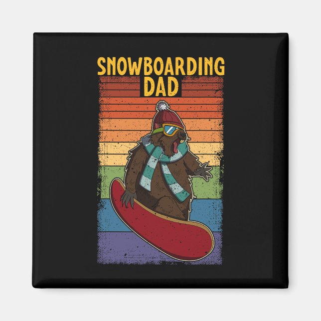 Imã Atividade Competitiva do Snowboard Skiing Snowboar (Frente)