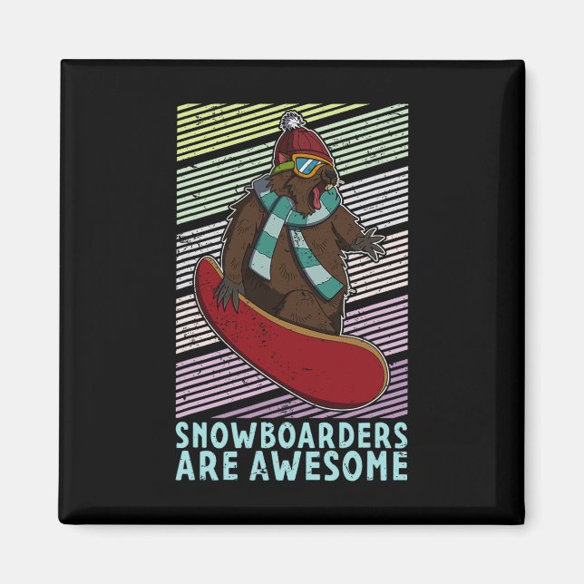 Imã Atividade Competitiva do Snowboard Skiing Snowboar (Frente)