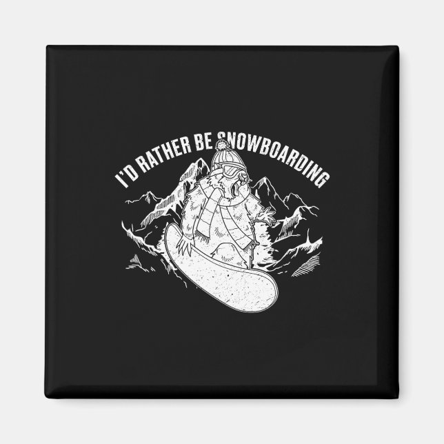 Imã Atividade Competitiva do Snowboard Skiing Snowboar (Frente)