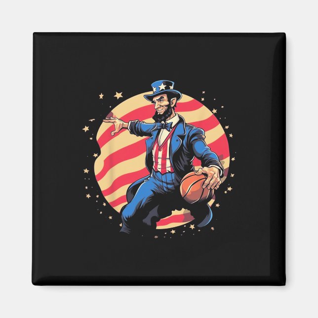 Imã Ativistas E Jogadores De Basquete Da Abraham Linco (Frente)