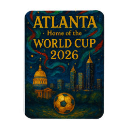 Ímã Atlanta Football Elegant Artwork 2026 