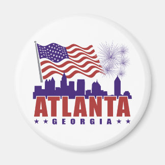 Imã Atlanta Georgia Patriótica Magnet